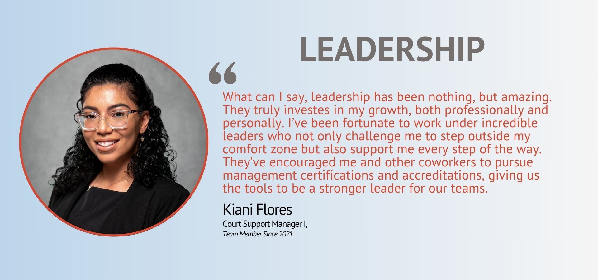 Kiani Flores Testimonial